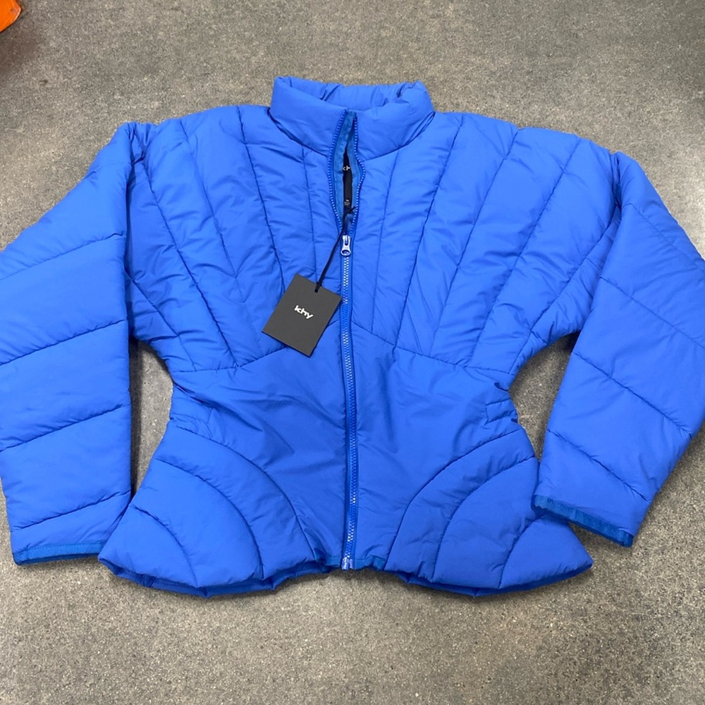 KHY Sculpted Blue Puffer Jacket